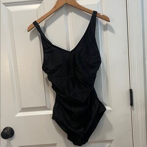 Elegant Black One-Piece Swimsuit